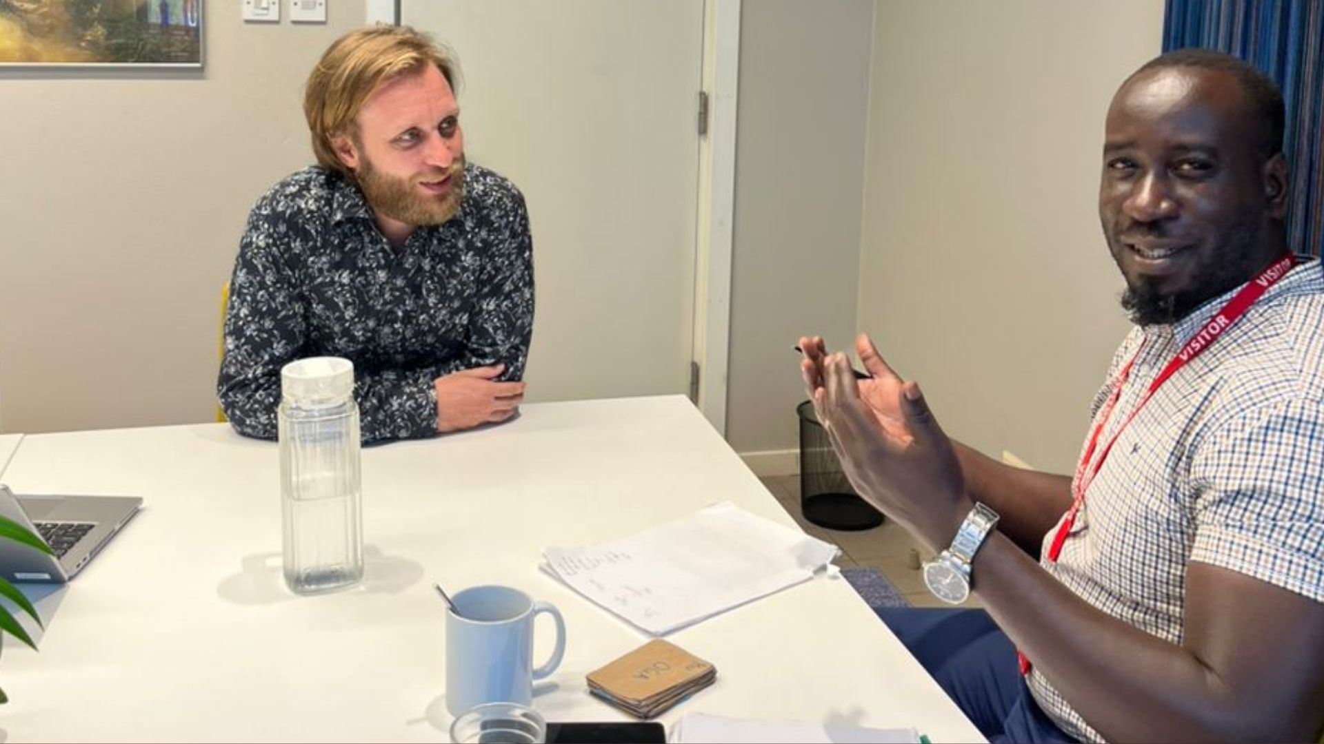 Teacher Theo teaching Swahili online to help learners improve speaking and understanding